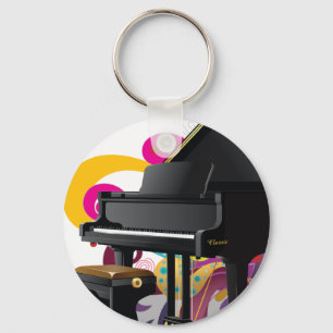 Grand Piano Keychain