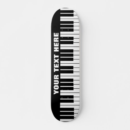 Grand piano keys custom design skateboard deck