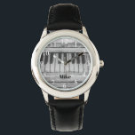 Grand Piano Keys Custom Name Watch<br><div class="desc">Grand Piano Keys Custom Name Watch. You can create your own personalized photo watches by adding a photo from your computer,  or add your own name or initial as a monogram. Perfect gift for those looking for something sharp and unique.</div>