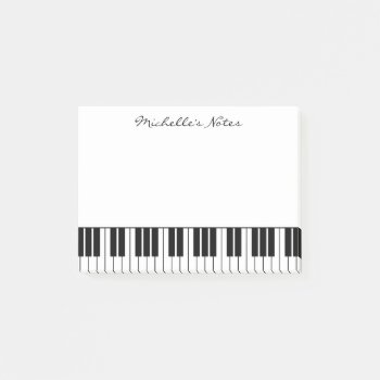 Grand Piano Keys Post It Notes For Pianist by logotees at Zazzle