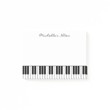 Grand piano keys post it notes for pianist