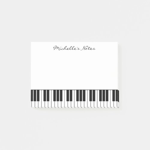 Grand piano keys post it notes for pianist