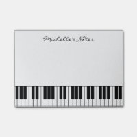 Grand piano keys post it notes for pianist