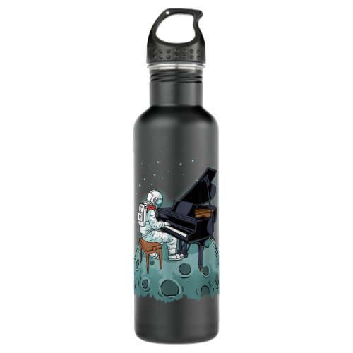 Grand Piano Kids Pianist Gift Astronaut Music Pian Stainless Steel Water Bottle