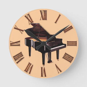 Grand Piano Music Lover's Wall Clock
