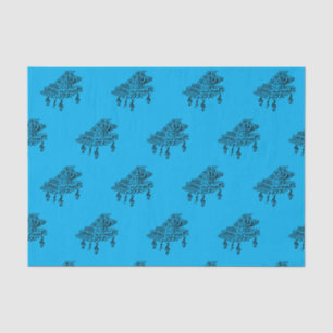 Grand Piano, music symbols, music teacher, gift Tissue Paper