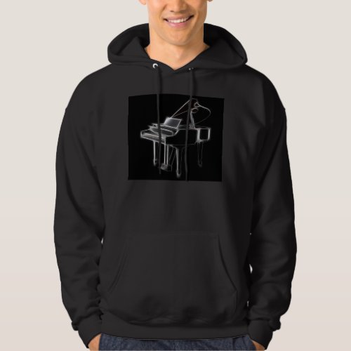 Grand Piano Musical Classical Instrument Hoodie