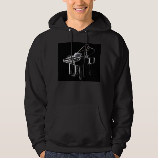 Grand Piano Musical Classical Instrument Hoodie (Front)