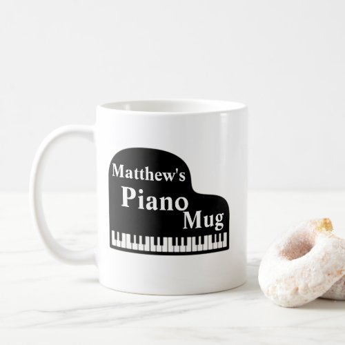 Grand Piano Personalize Pianist Piano Player Coffee Mug