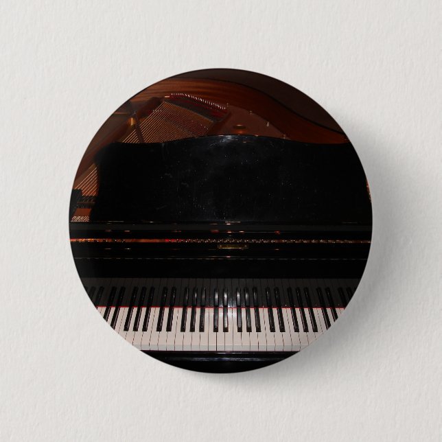 Grand Piano Pinback Button (Front)
