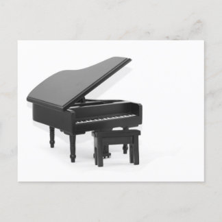 Grand piano postcard