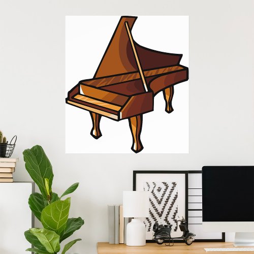Grand Piano Poster