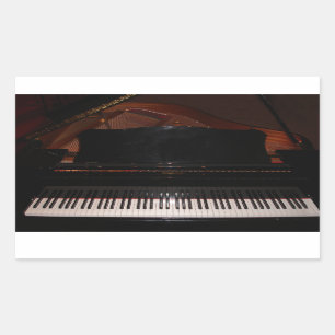 Grand Piano Rectangular Sticker