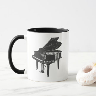 Grand Piano With name Pianist Piano Teacher Mug