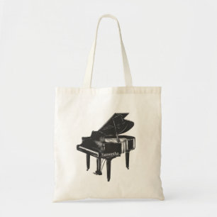 Grand Piano With name Pianist Piano Teacher   Tote Bag