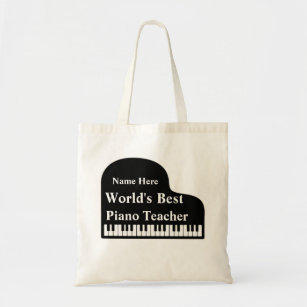 Grand Piano World's Best Piano Teacher  Tote Bag