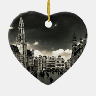 Grand-Place, Brussels, Belgium Ceramic Ornament