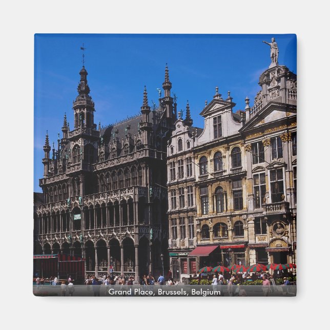 Grand Place, Brussels, Belgium Magnet (Front)
