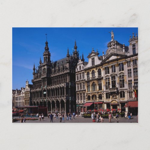 Grand Place Brussels Belgium Postcard