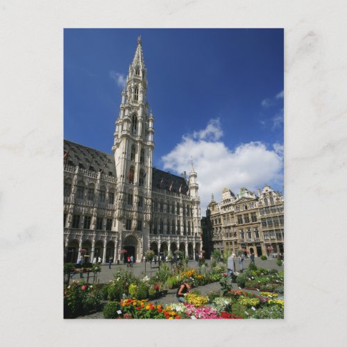 grand place brussels belgium postcard