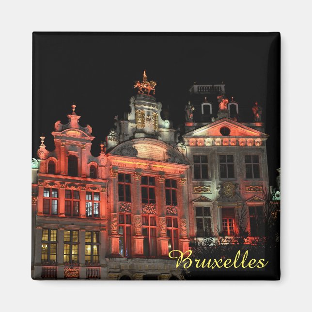 Grand Place in Brussels, Belgium Magnet (Front)