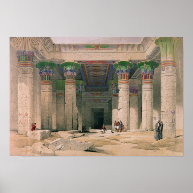 Grand Portico of the Temple of Philae, Nubia Poster (Front)