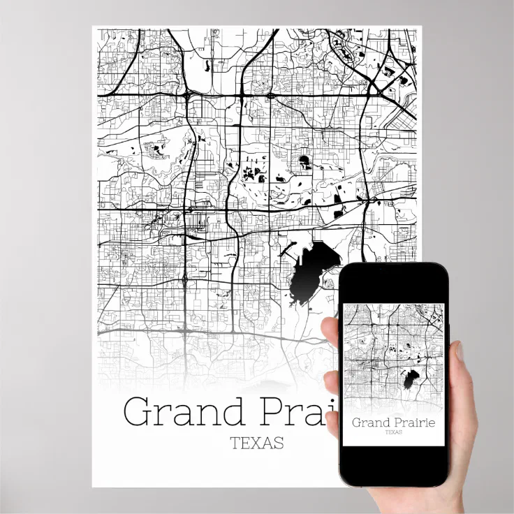 Grand Prairie Map Texas City Map Poster R806ee4c60d164475b064a2c20d6133f3 5r4yq 736.webp