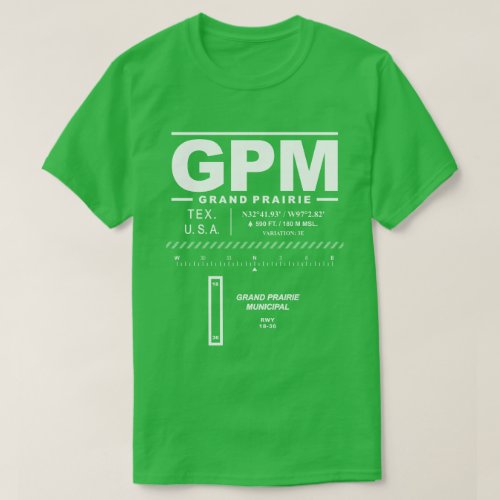 Grand Prairie Municipal Airport GPM T_Shirt
