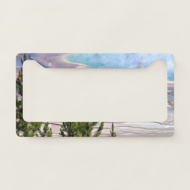 Grand Prismatic Overlook License Plate Frame (Front)