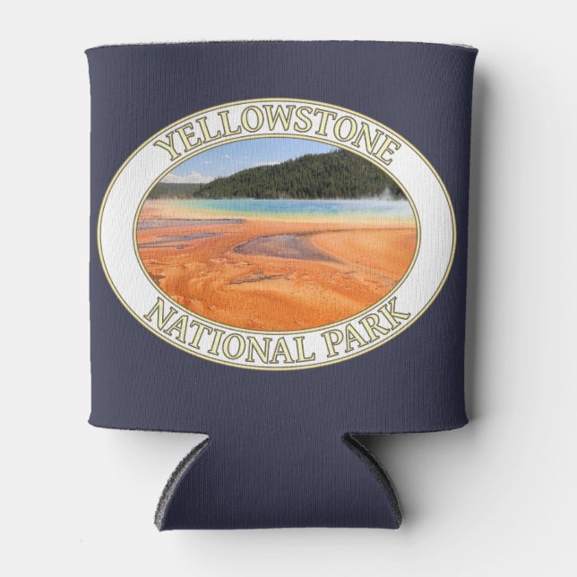 Grand Prismatic Spring at Yellowstone National Prk Can Cooler (Front)