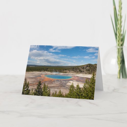 Grand Prismatic Spring Folded Greeting Card
