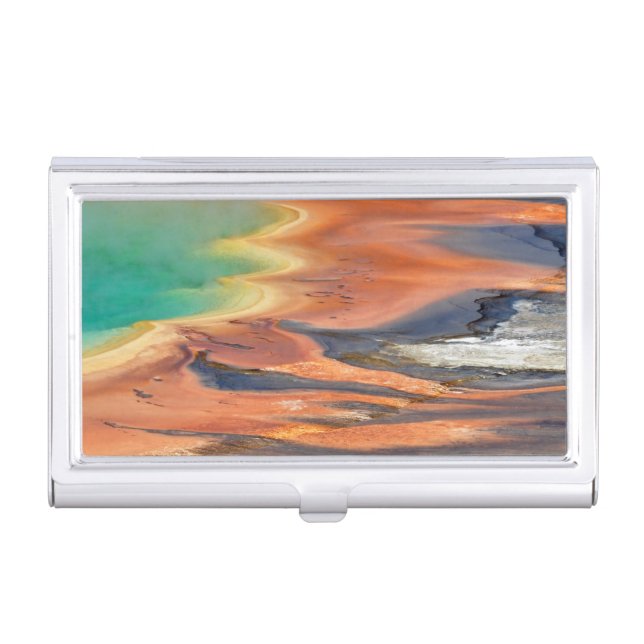 Grand Prismatic Spring Runoff Business Card Holder (Front)