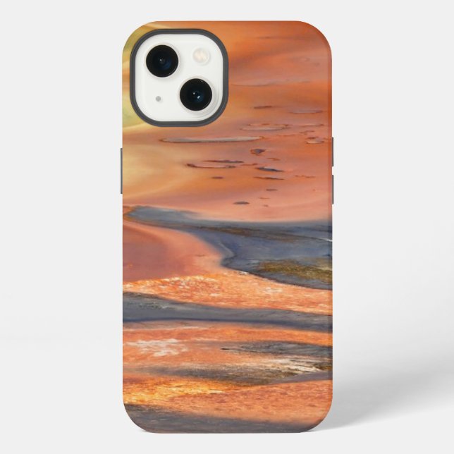 Grand Prismatic Spring Runoff Iphone Case (Back)