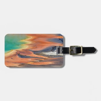 Grand Prismatic Spring Runoff Luggage Tag by usyellowstone at Zazzle