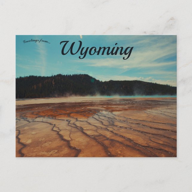 Grand Prismatic Spring Wyoming USA Postcard (Front)