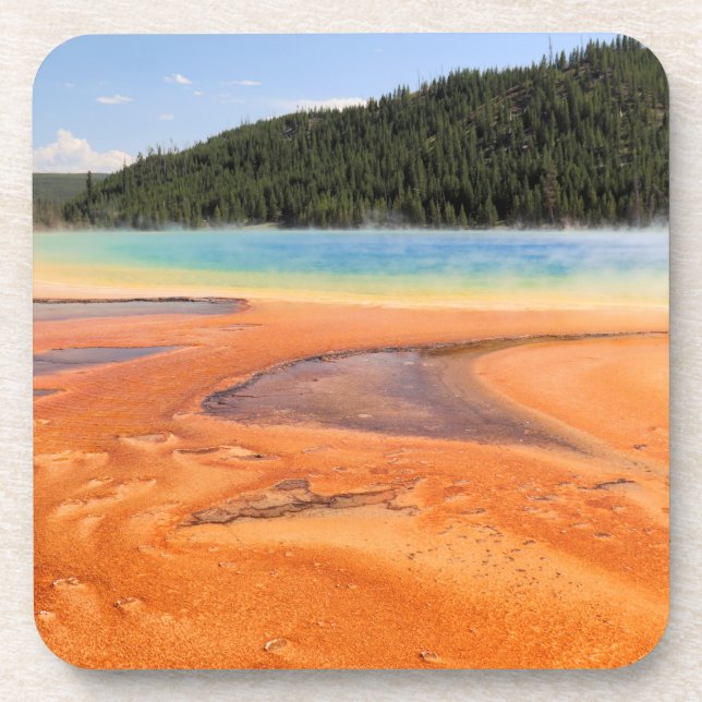 Grand Prismatic Spring, Yellowstone National Park Beverage Coaster (Front)