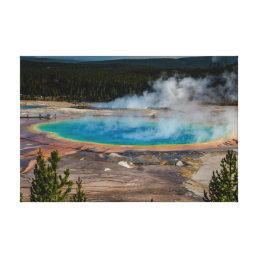 Grand Prismatic Spring Yellowstone National Park Canvas Print
