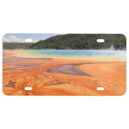 Grand Prismatic Spring Yellowstone National Park License Plate
