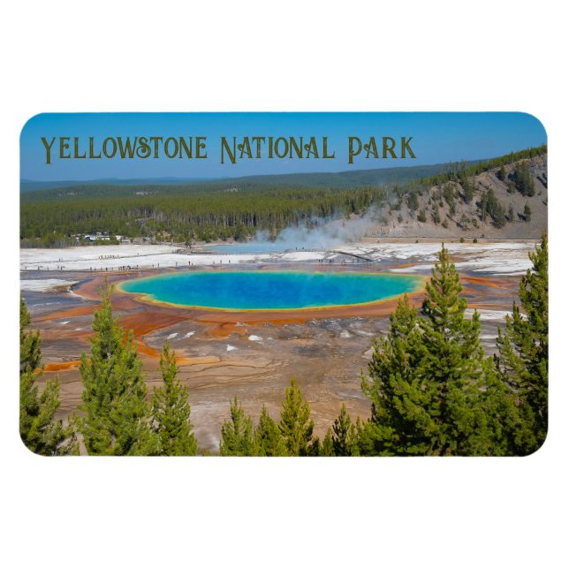 Grand Prismatic Spring Yellowstone National Park Magnet (Horizontal)