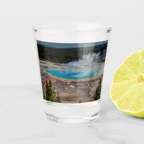 Grand Prismatic Spring Yellowstone National Park Shot Glass