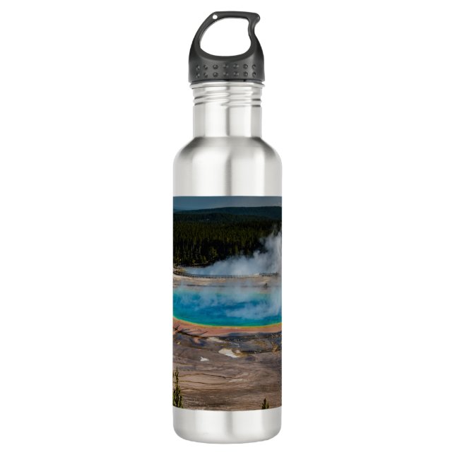 Grand Prismatic Spring Yellowstone National Park Stainless Steel Water Bottle (Front)