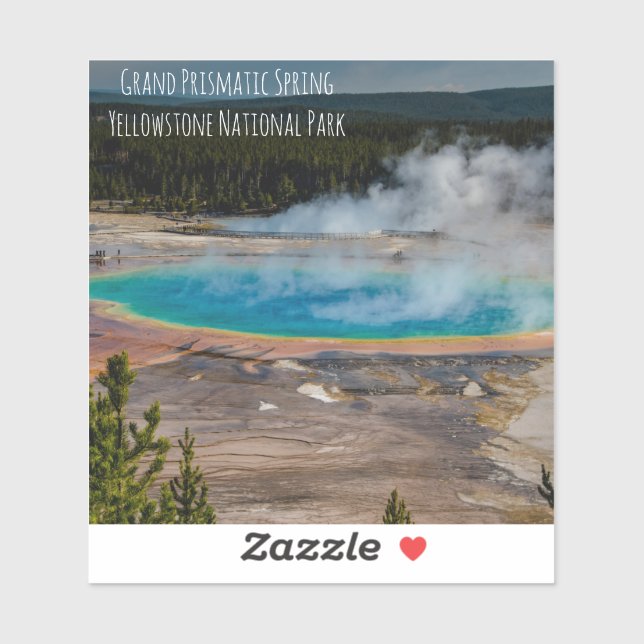 Grand Prismatic Spring Yellowstone National Park Sticker (Sheet)