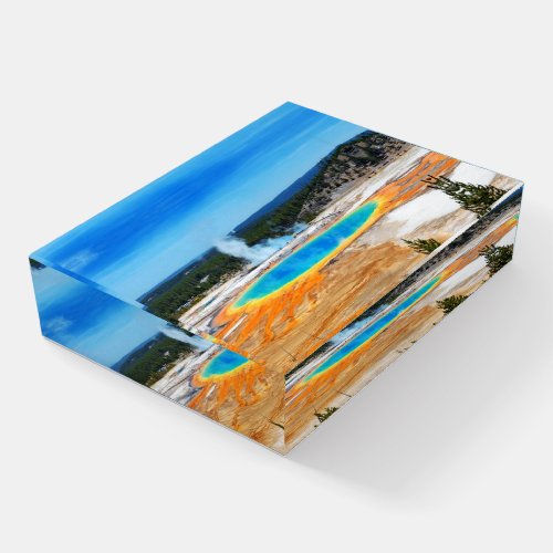Grand Prismatic Spring Yellowstone Paperweight