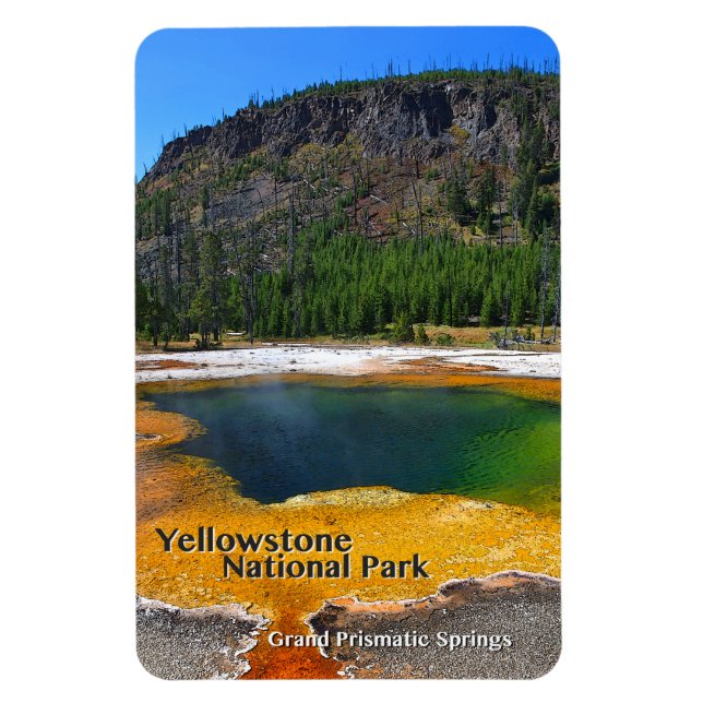 Grand Prismatic Springs ~ Yellowstone, Wyoming Magnet (Vertical)