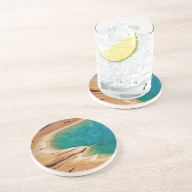 Grand Prismatic Symphony Sandstone Coaster (Side)