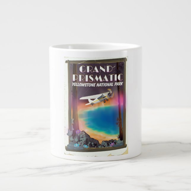 Grand Prismatic, Yellowstone National Park, USA Giant Coffee Mug (Front)