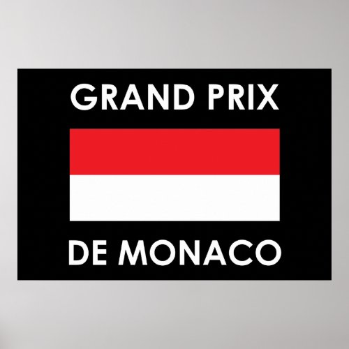 Grand Prix De Monaco Poster