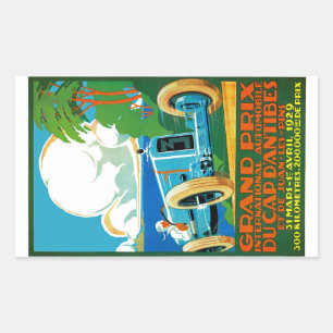 Grand Prix Du Cap d'Antibes Rectangular Sticker