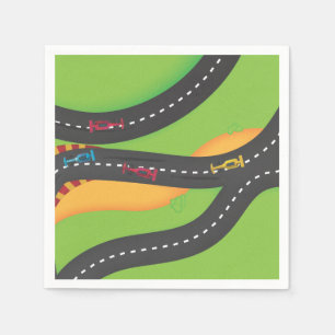 Grand Prix motor racing Paper Napkins