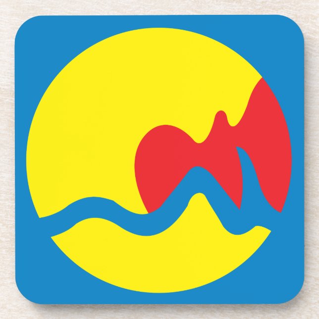 Grand Rapids city's flag Beverage Coaster (Front)